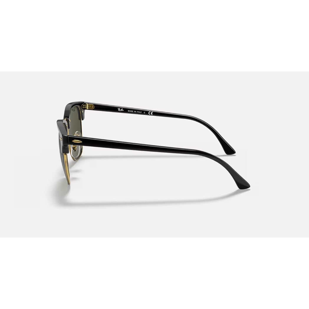 RAYBAN - CLUBMASTER | Black Arista w/ Green