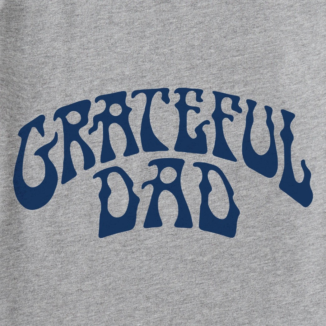 LIFE IS GOOD - MENS CRUSHER TEE | Grateful Dad Heather Grey