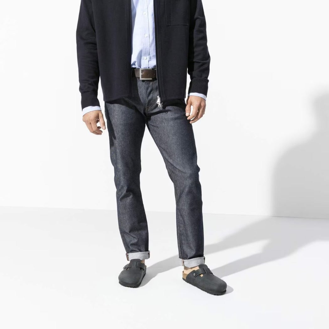 BIRKENSTOCK - BOSTON OILED LEATHER | Black