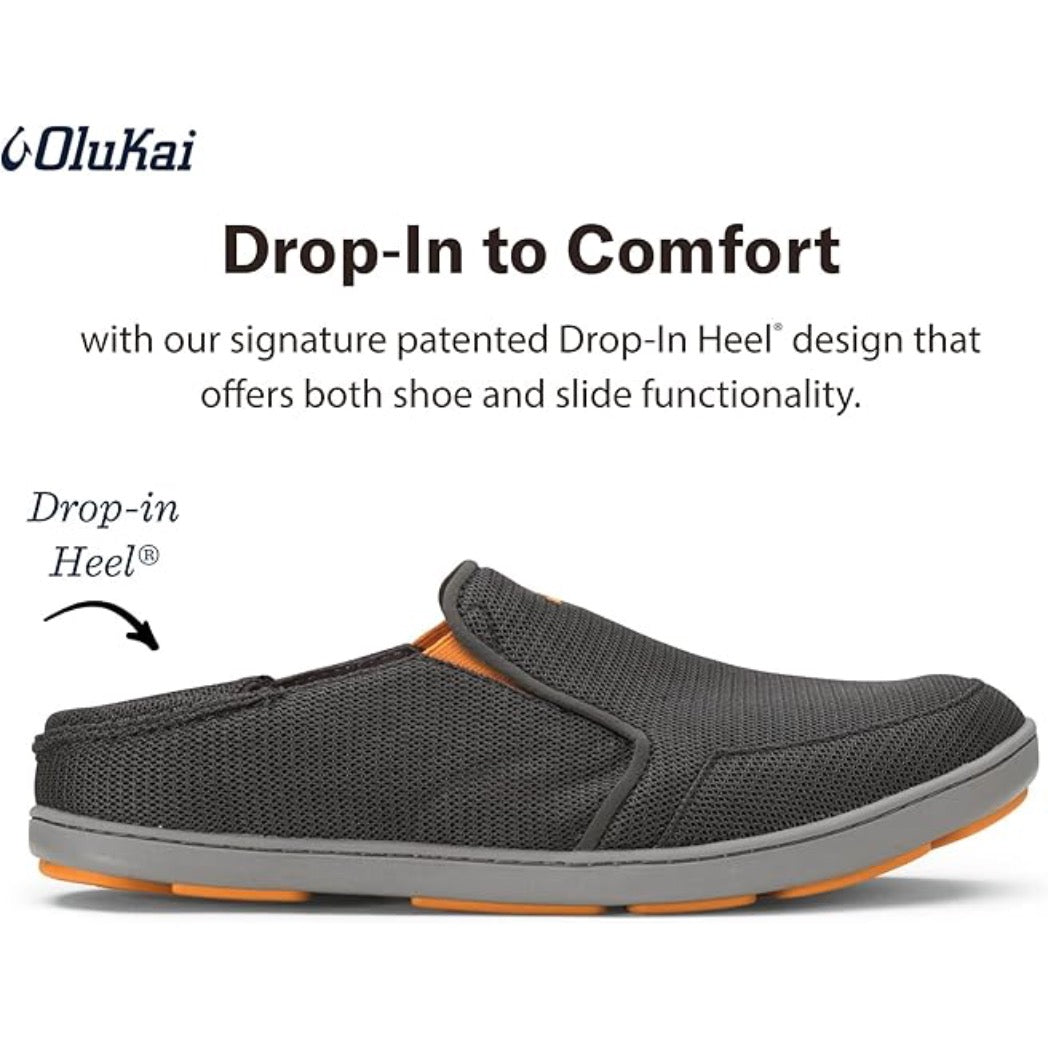 OLUKAI - NOHEA MESH (MENS) | DARK SHADOW/DARK SHADOW