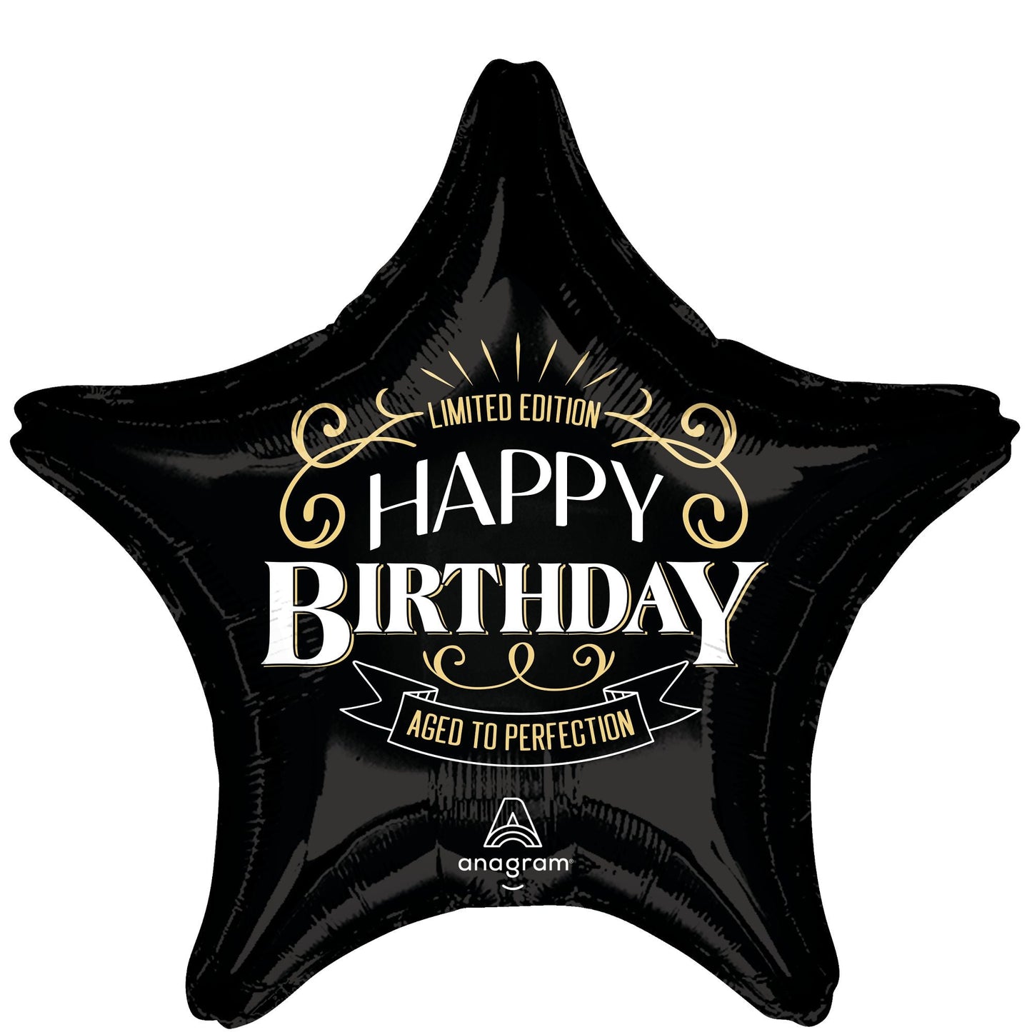 "Happy Birthday" Star Foil Balloon - Metallic Edition