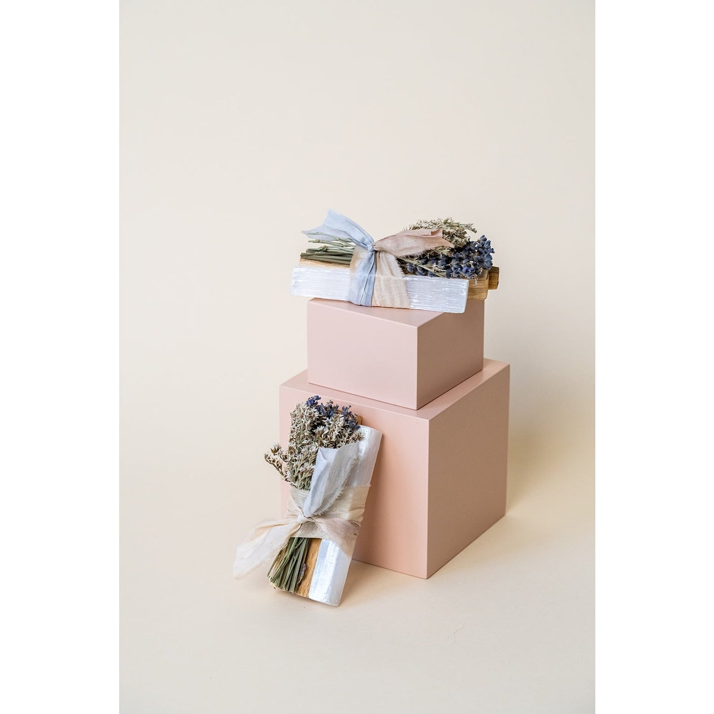 Ecuadorian Palo Santo + White Selentine Crystal Bundle