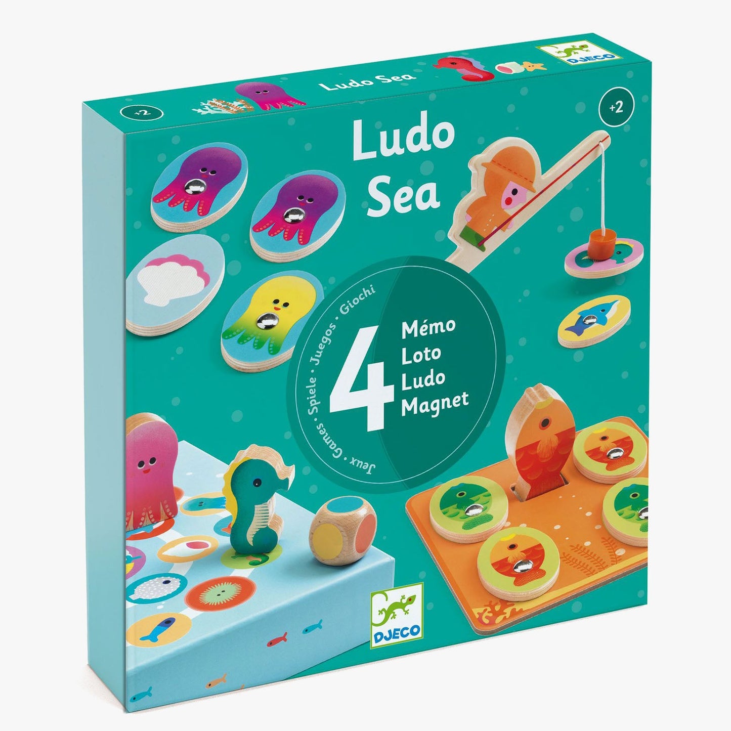 Djeco Ludo Sea 4-in-1 Games Set