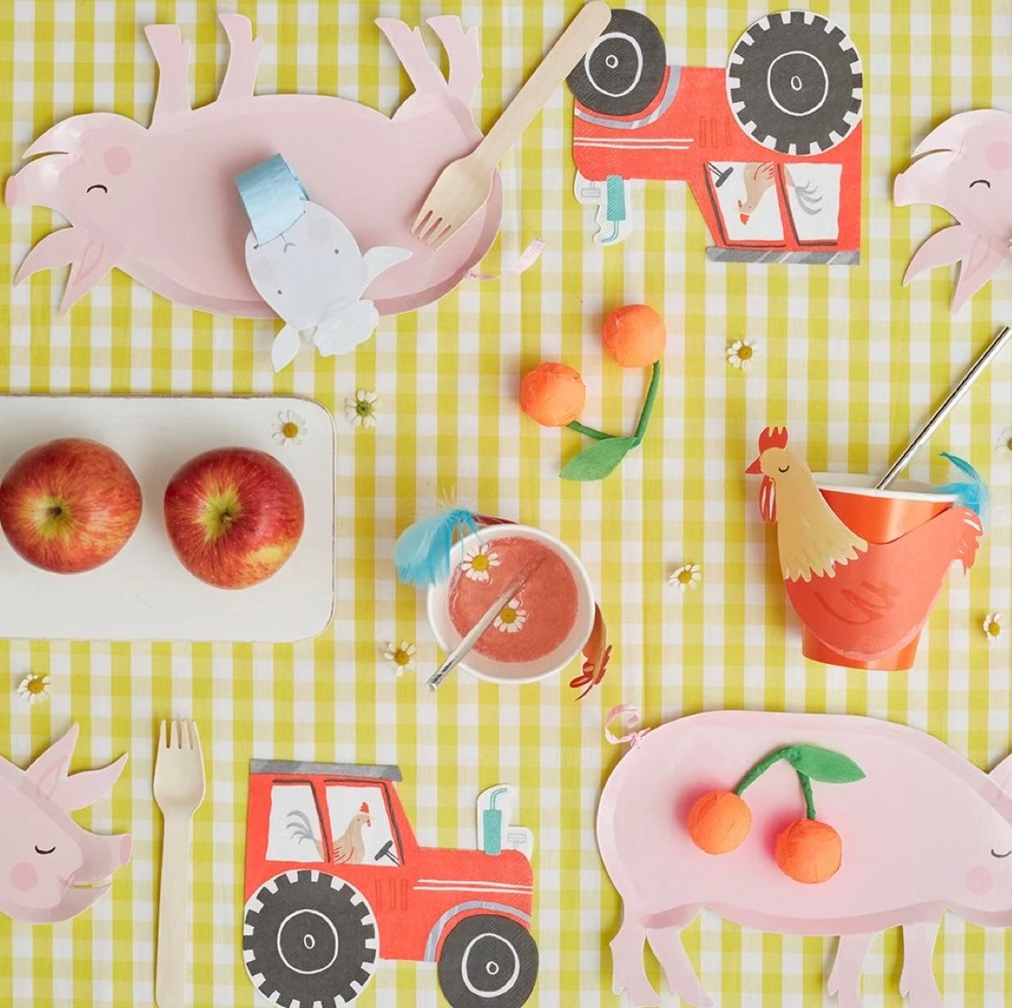 On The Farm Pig Plates