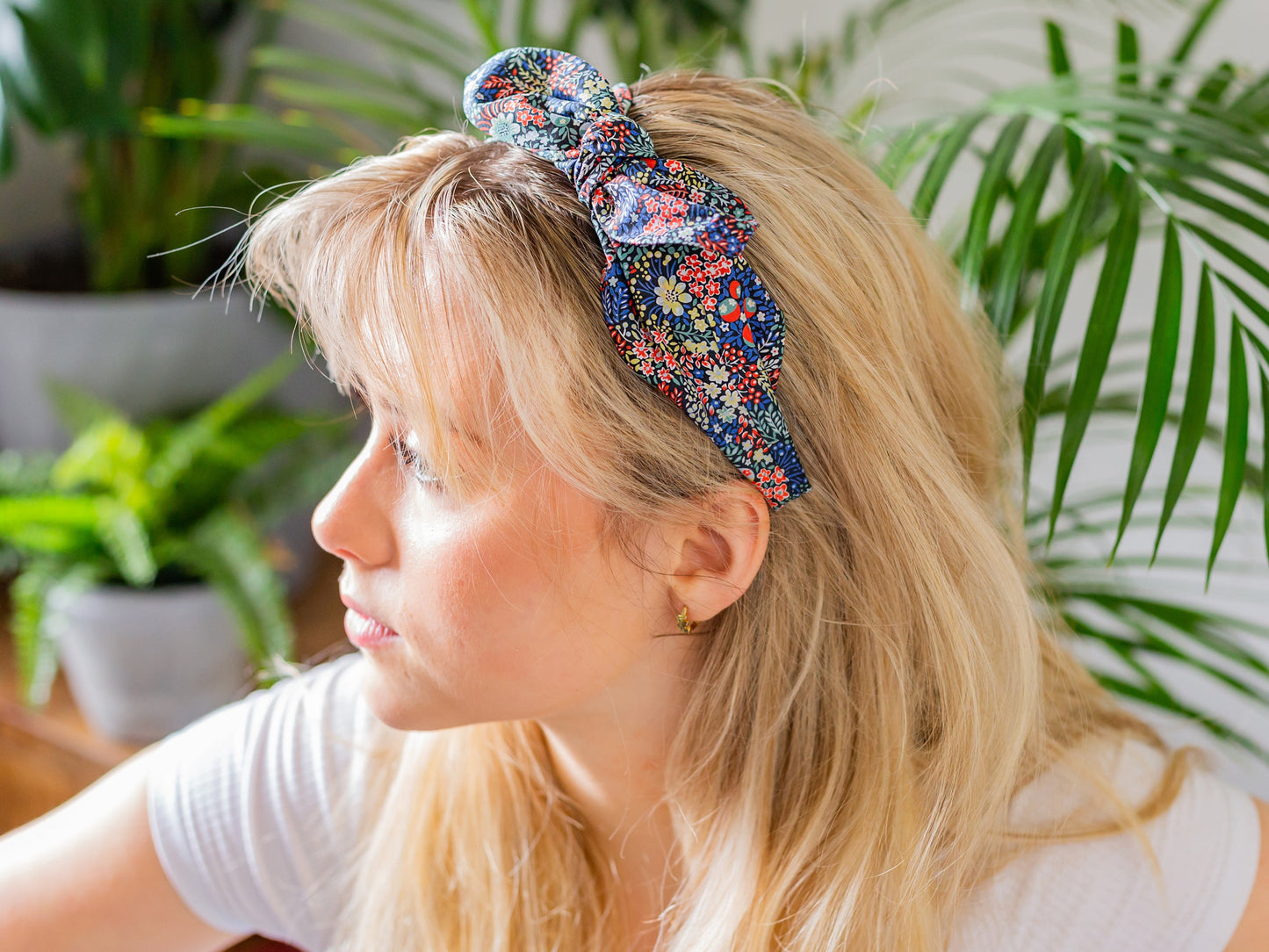 Side Bow Headband - Liberty Ciara G Print
