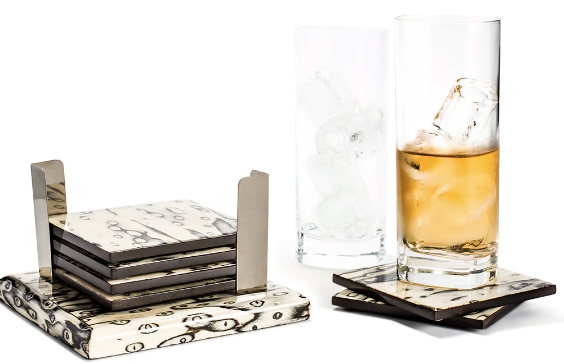 LADORADA Ojo de Pajaro Coaster Set
