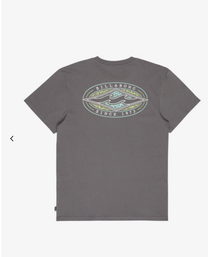 Billabong - Diamond Vision Men Grey Short Sleeve T-Shirt