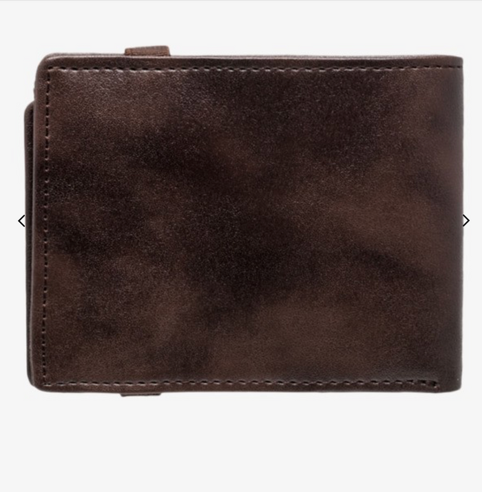 Billabong - Locked Men Brown Tri-Fold Wallet