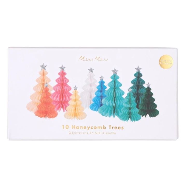 Rainbow Forest Honeycomb Decorations