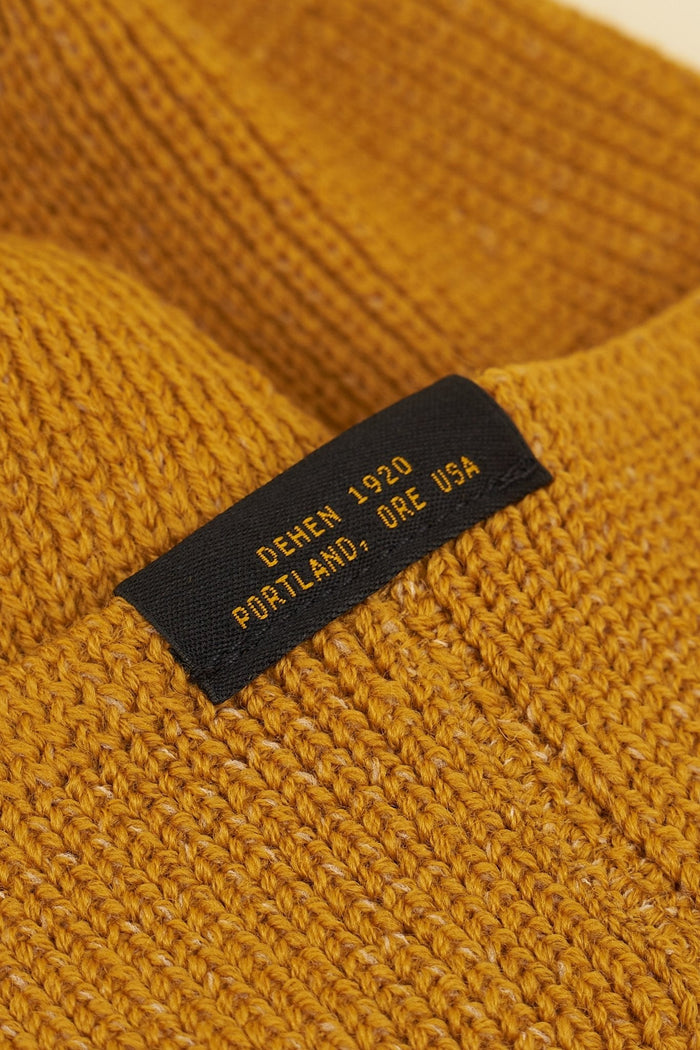 Dehen Wool Knit Watch Cap - Old Gold -Dehen - URAHARA