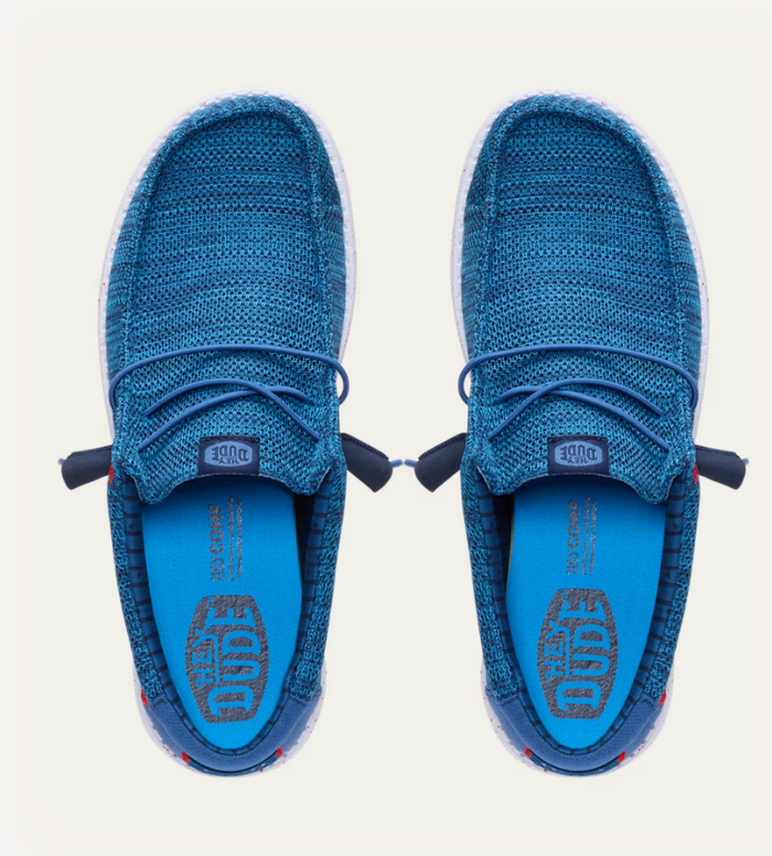 HEY DUDE - Wally Stretch Sox - Ensign Blue / Multi