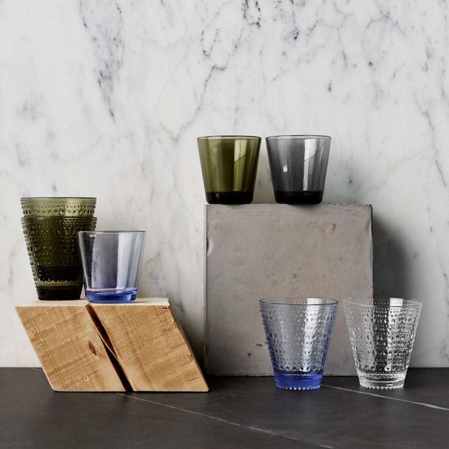 iittala | kastehelmi tumbler | set of 2 | aqua