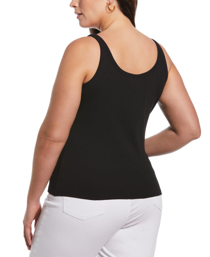 Ribbed Tank Top (Black)