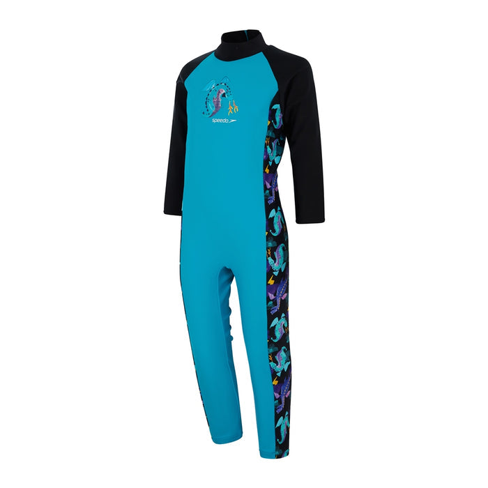 SPEEDO LONG SLEEVE ALL-IN-ONE SUN SUIT - TOTS BOY