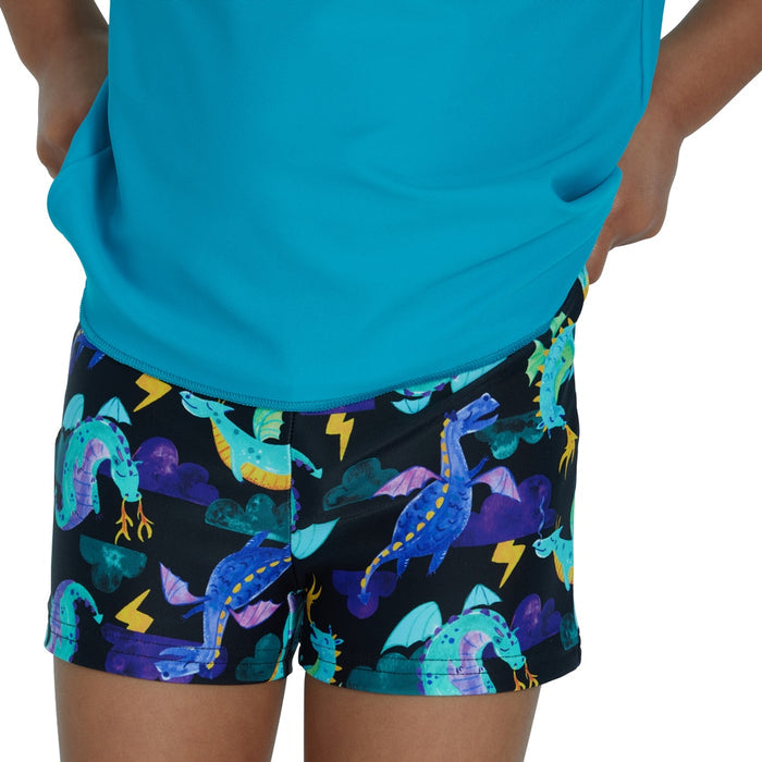 SPEEDO SHORT SLEEVE PRINTED RASHTOP SET - TOTS BOY