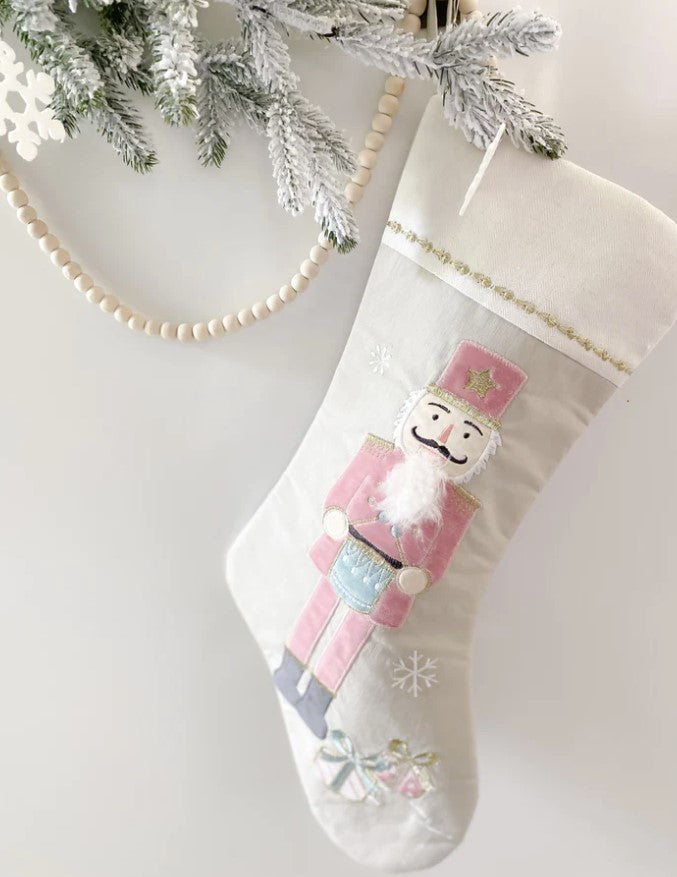Pink Nutcracker Stocking