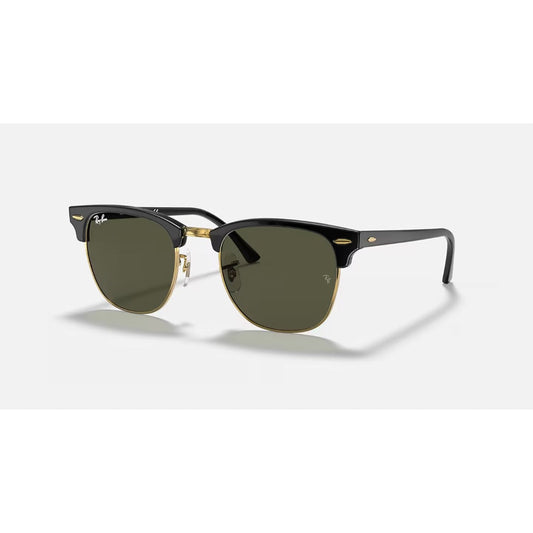 RAYBAN - CLUBMASTER | Black Arista w/ Green