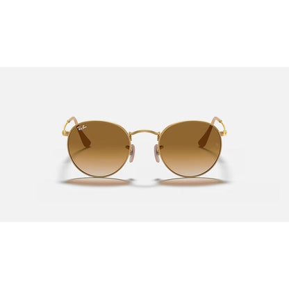 RAYBAN - ROUND METAL |  Matte Arista w/ Light Brown Gradient