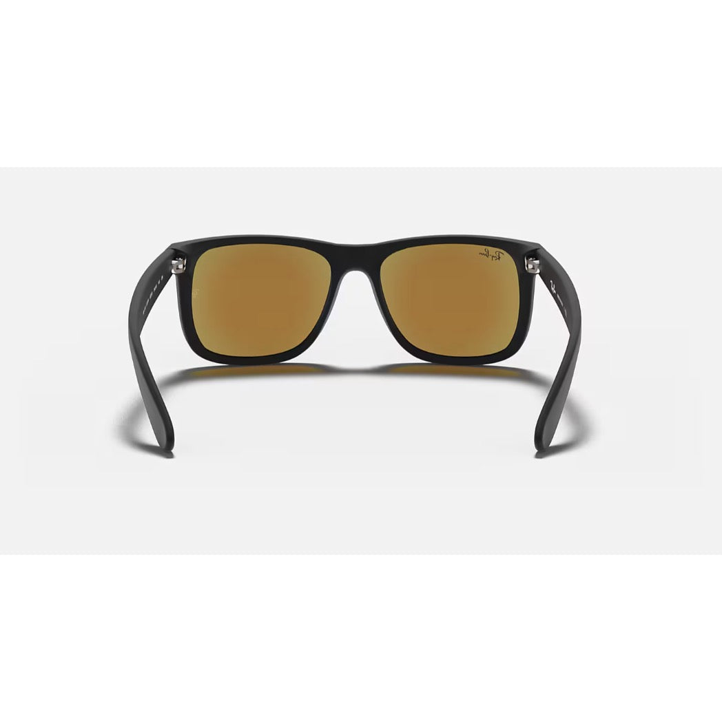 RAYBAN - JUSTIN | Black Rubber w/ Blue Flash
