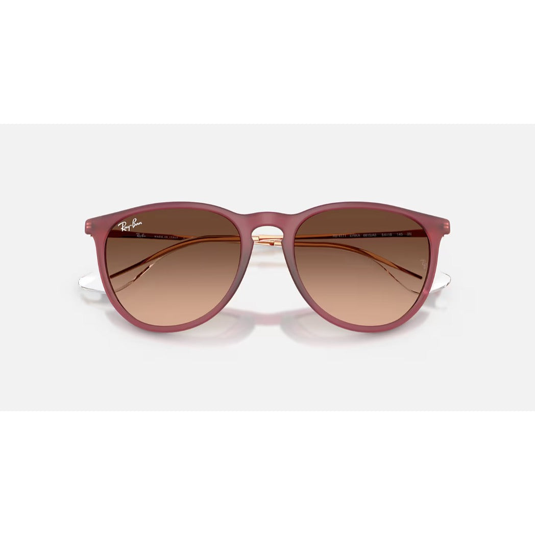 RAYBAN - ERIKA | Polished Rubber Violet w/ Pink Gradient Brown