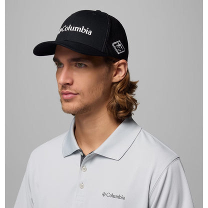 COLUMBIA - MESH BALL CAP | Black w/ White