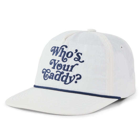 LIFE IS GOOD - WHO'S YOUR CADDY HAT | Cloud White
