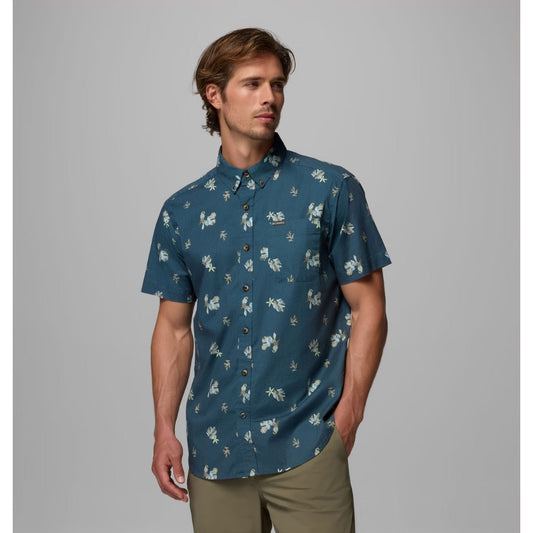 COLUMBIA - RAPID RIVERS SHORT SLEEVE SHIRT | Everblue/Macaws