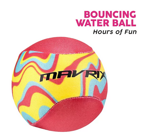 2 x MAVRIX Water Skim Bouncing Ball, Beach and Swimming Pool Soft Skimming Ball