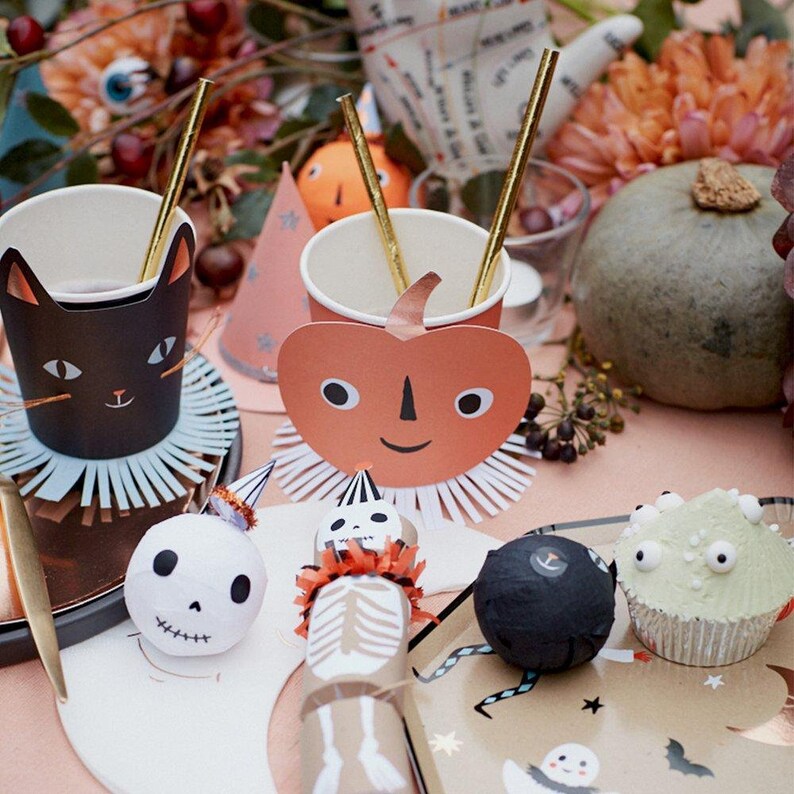 Vintage Halloween Goblets