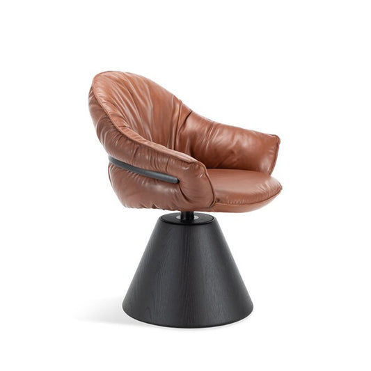 freifrau | marie armchair | cone frame | adora kandis leather