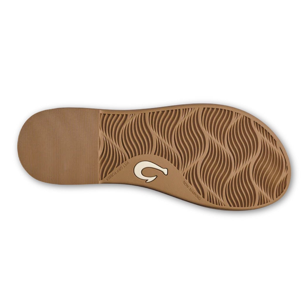 OLUKAI - LA'I T-BAR SANDAL (WOMENS) | TAN/TAN