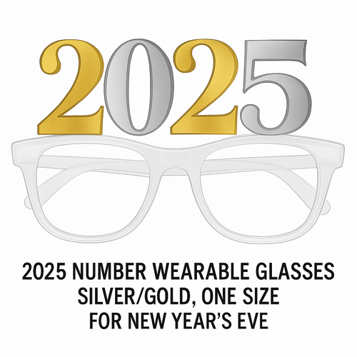 "2025" Gold & Silver New Year's Eve Glasses