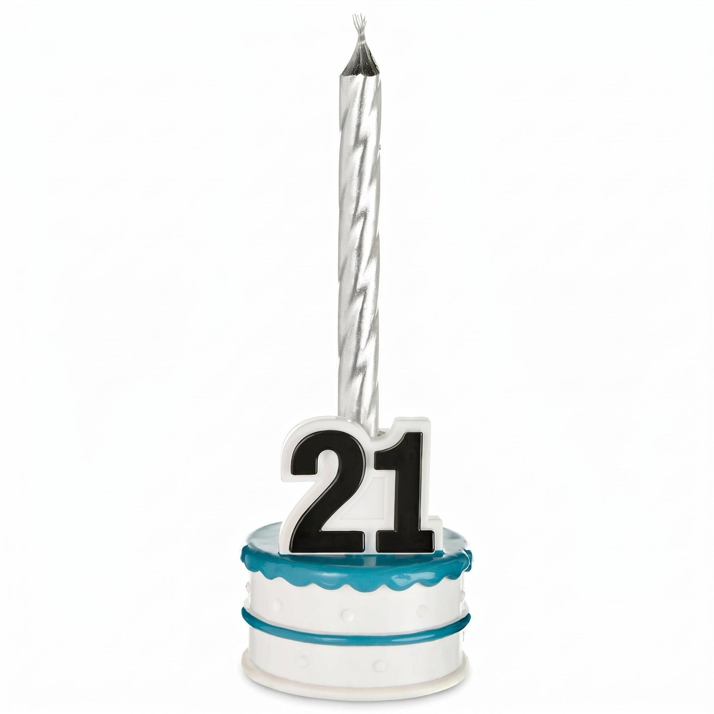 "Finally 21" Birthday Candle Holder with Candle