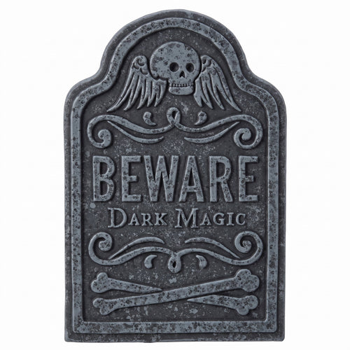 "Beware Dark Magic" Small Tombstone Decoration