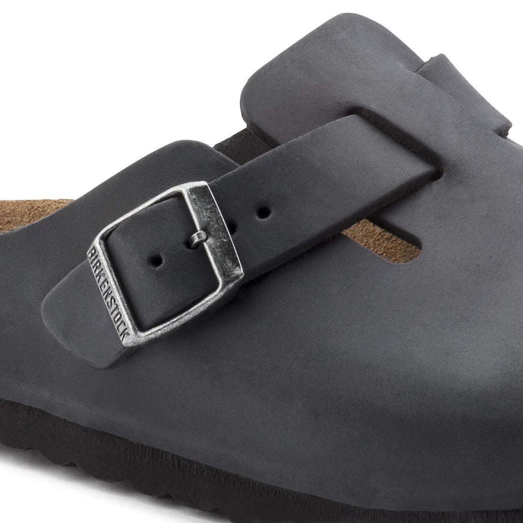 BIRKENSTOCK - BOSTON OILED LEATHER | Black