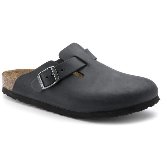 BIRKENSTOCK - BOSTON OILED LEATHER | Black