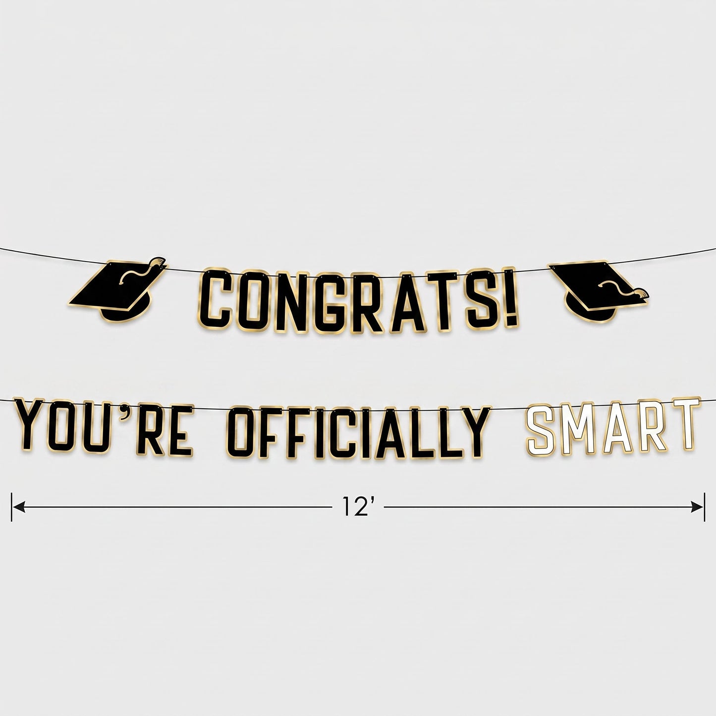 "Congrats! You're Officially Smart" Graduation Banner