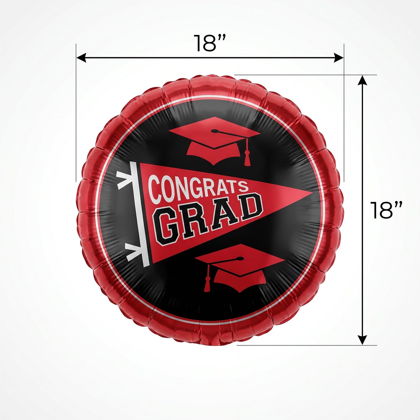 "Be True School Colors Graduation Foil Balloon"