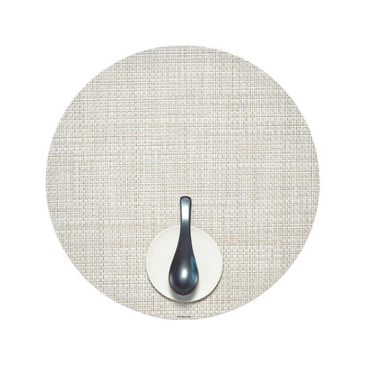 chilewich | placemat round | basketweave natural