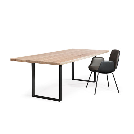 janua | sc 58 table | white pigmented oak + black base 240x100cm