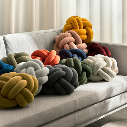 design house stockholm | knot cushion | forest green