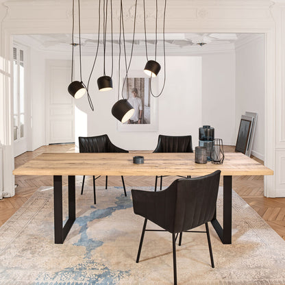 janua | sc 58 table | white pigmented oak + black base 240x100cm