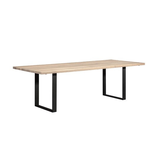 janua | sc 58 table | white pigmented oak + black base 260x110cm