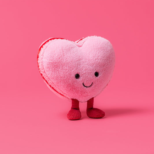 Jellycat Amuseables Colette Heart Macaron Pink