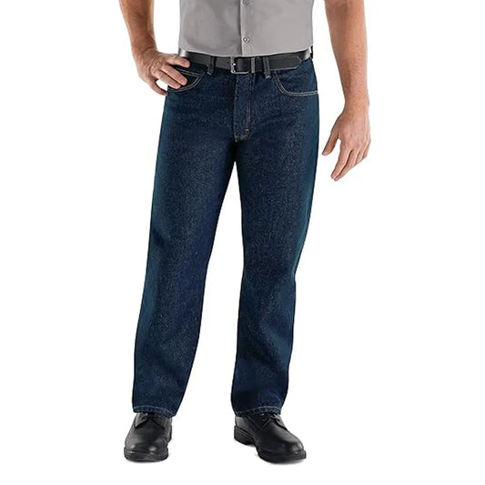 Casual Wear Comfortable Hip Hop Men's Mid Waist Full Length Breathable Straight Stretchable Denim Jeans Pants