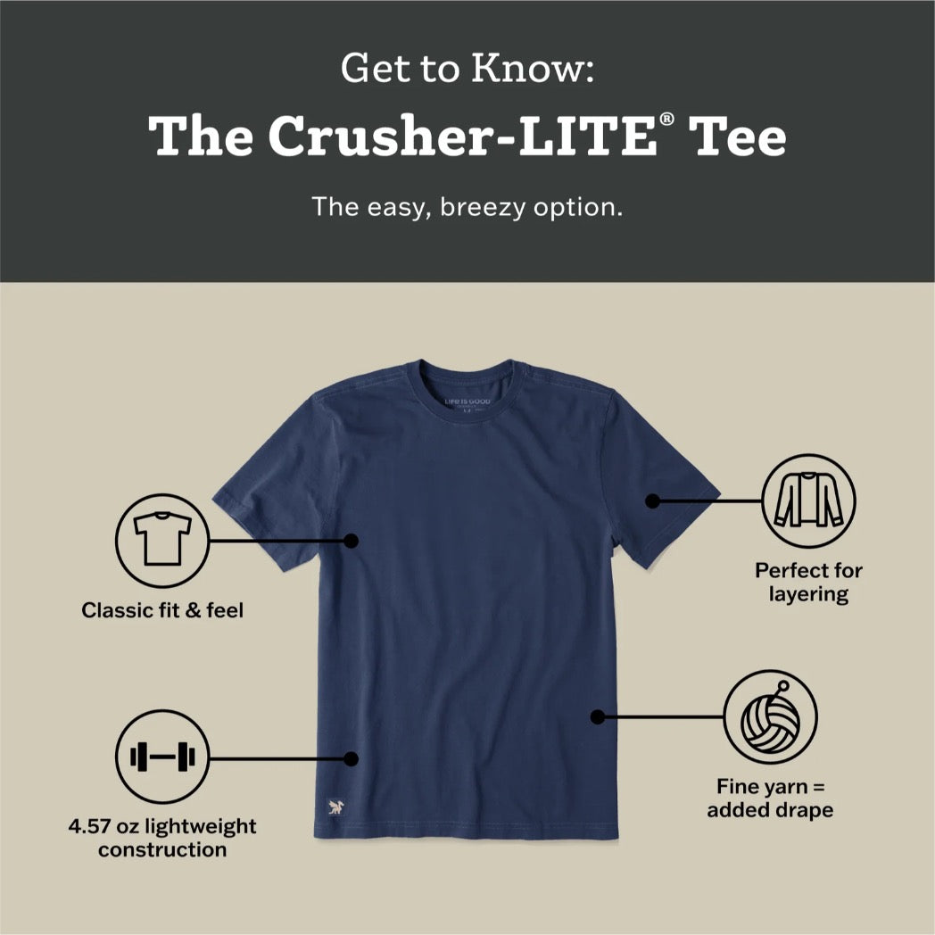 LIFE IS GOOD - WOMENS CRUSHER LITE TEE | Feelin' Salty Darkest Blue