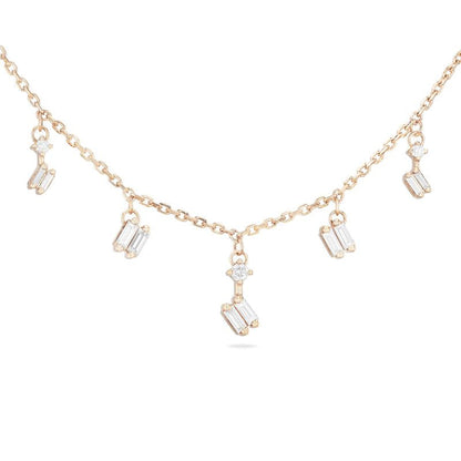 Cascade White Diamond Necklace