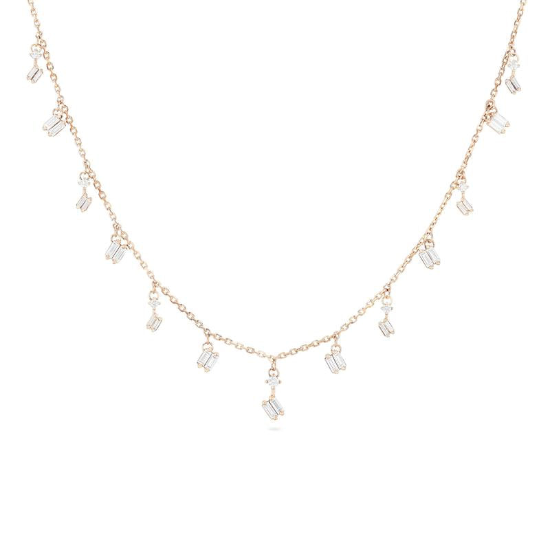 Cascade White Diamond Necklace