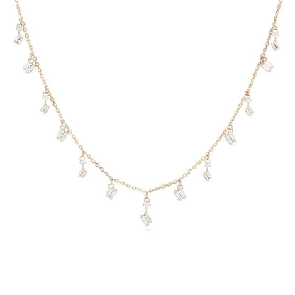 Cascade White Diamond Necklace