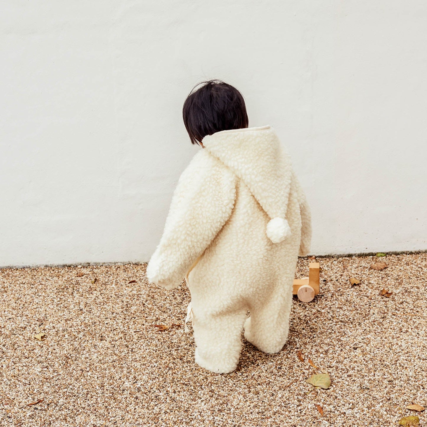 BINIBAMBA Merino Wool Snugglesuit - Milk